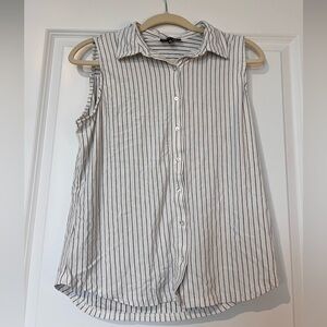 Sleeveless Striped Work Top